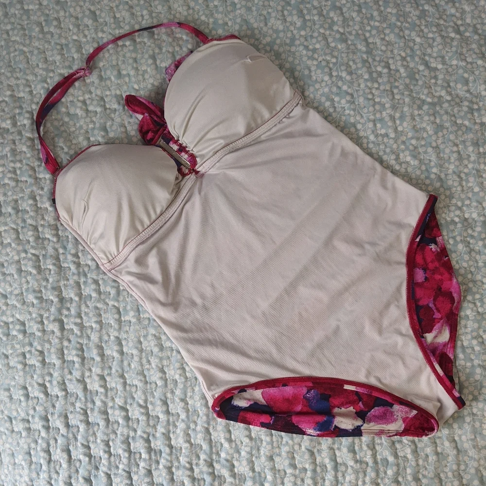 Calvin Klein Poppy Bandeau Maillot Swimsuit